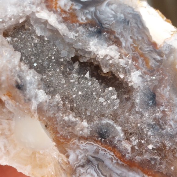 Oco Geode Quartz crystal Geode Agate Natural Crystal Decor - Picture 15 of 17